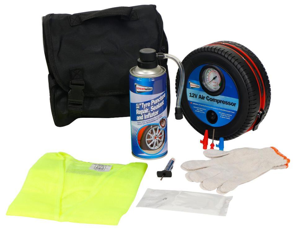 Tyre Sealer Kit with Compressor - SWCHEM9