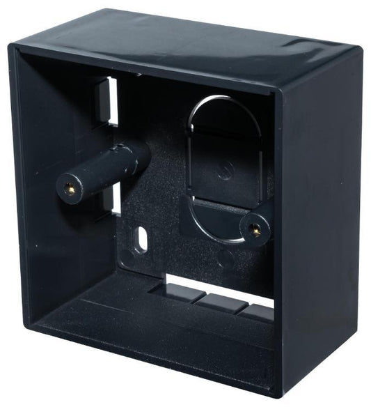 1 Gang 45mm Surface Back Box, Black - 3L45BK