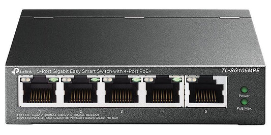 5 Port Gigabit Easy Smart Switch with PoE+ - TL-SG105MPE