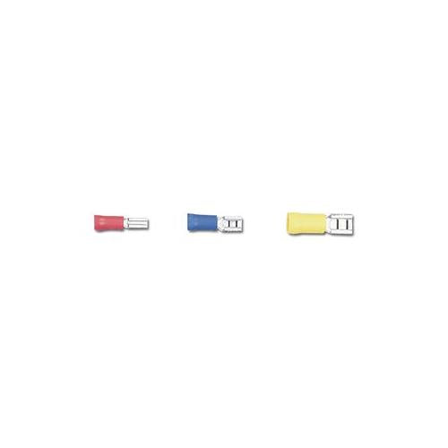 MULTICOMP - FDD2-250 - BLUE 6.3X0.8 FEMALE PUSH ON SPADE TERMINAL , 100 PACK