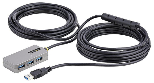 4 Port USB 3.0 A Male to Female Active Extension Hub, 10m Black - U01043-USB-EXTENDER