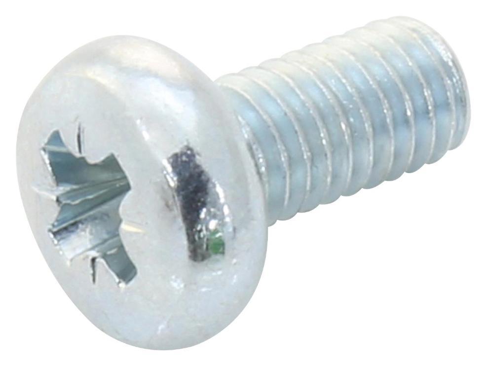M3 x 6mm Steel BZP Pan Head Pozidriv Machine Screws, 100 Pack - M3 6 PRSTMC Z100