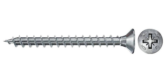 5mm x 50mm PowerFast FPF II CZF Countersunk Pozidriv Wood Screws, 200 Pack - 670403