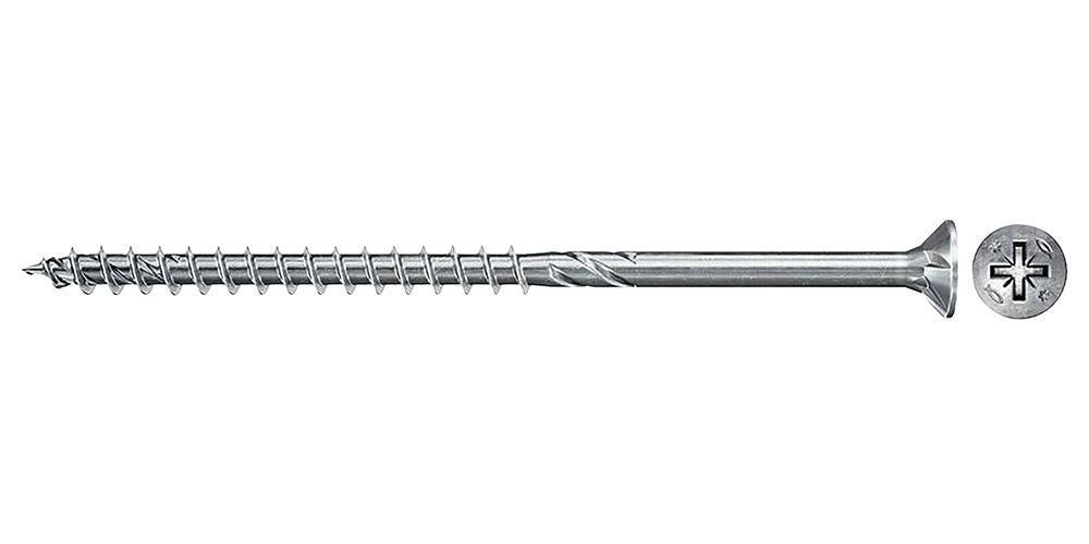 5mm x 90mm PowerFast FPF II CZP Countersunk Pozidriv Wood Screws, 200 Pack - 670432