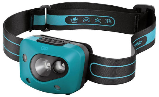 Head Torch with Motion Sensor, CH44, 300lm, IPX4, Blue - GPACTCH44000