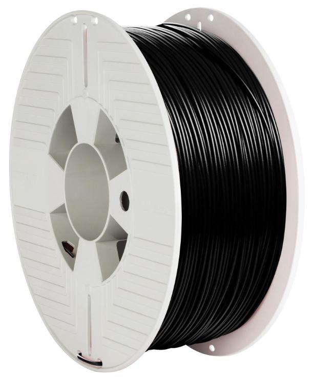 1.75mm Black PLA Filament for 3D Printer, 335m Reel, 1kg - 55318