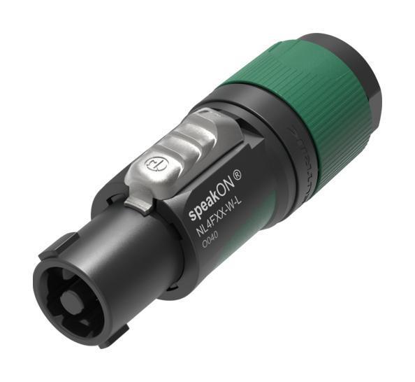 4 Pole speakON Plug, 10mm to 16mm - NL4FXX-W-L