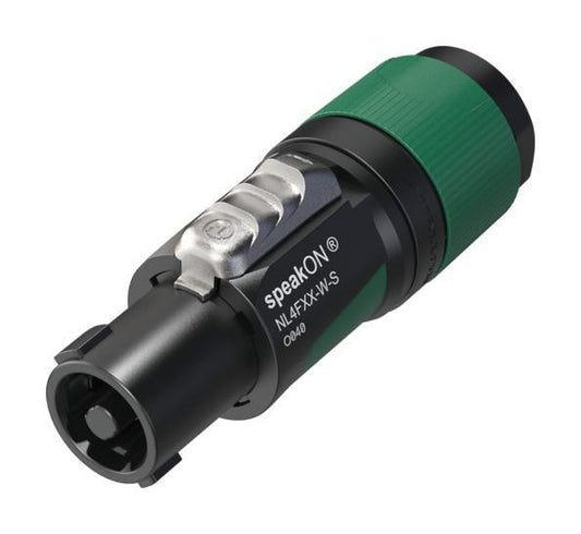 4 Pole speakON Plug, 6mm to 12mm - NL4FXX-W-S