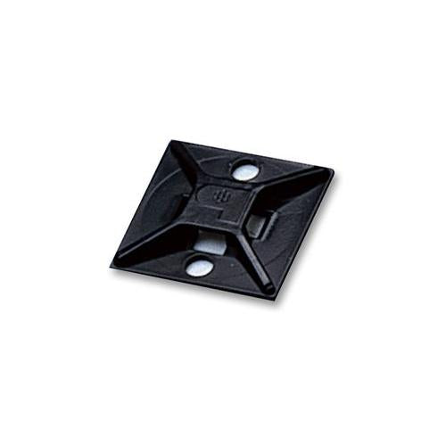 PANDUIT - ABM2S-A-C0 - ABS ADHESIVE CABLE TIE MOUNT, BLACK 100 PACK 25.4 X 25.4 MM