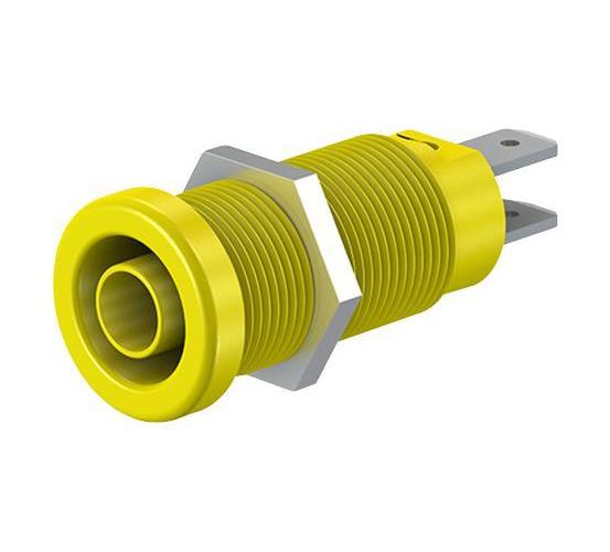 4MM SOCKET, SHROUDED, YELLOW - 66.9131-24