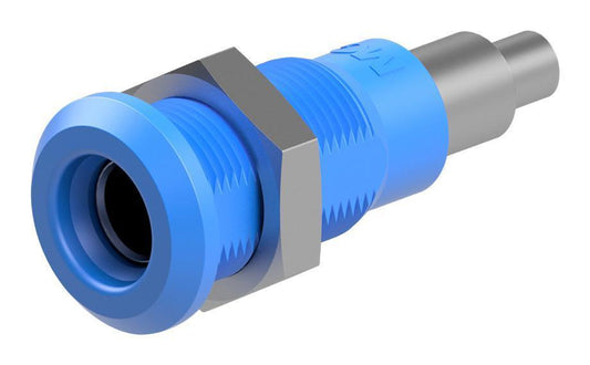 4MM SOCKET, METAL, BLUE, 25A, SOLDER - 64.3042-23