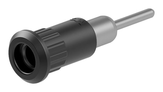 4MM SOCKET, METAL, BLACK, 25A, RP, P/FIT - 64.3011-21