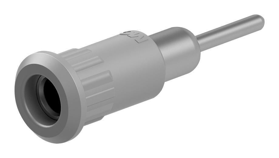 4MM SOCKET, METAL, GREY, 25A, RP, P/FIT - 64.3011-28