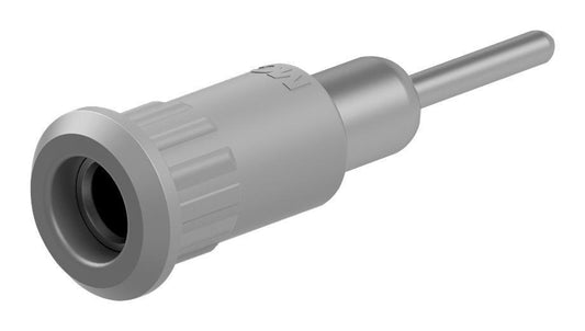 4MM SOCKET, METAL, GREY, 25A, RP, P/FIT - 64.3011-28