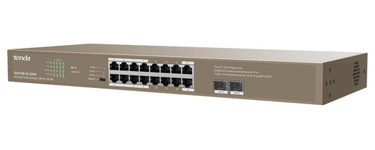 16 Port PoE Gigabit Desktop Switch with 2x SFP Slots - TEG1118P-16-250W