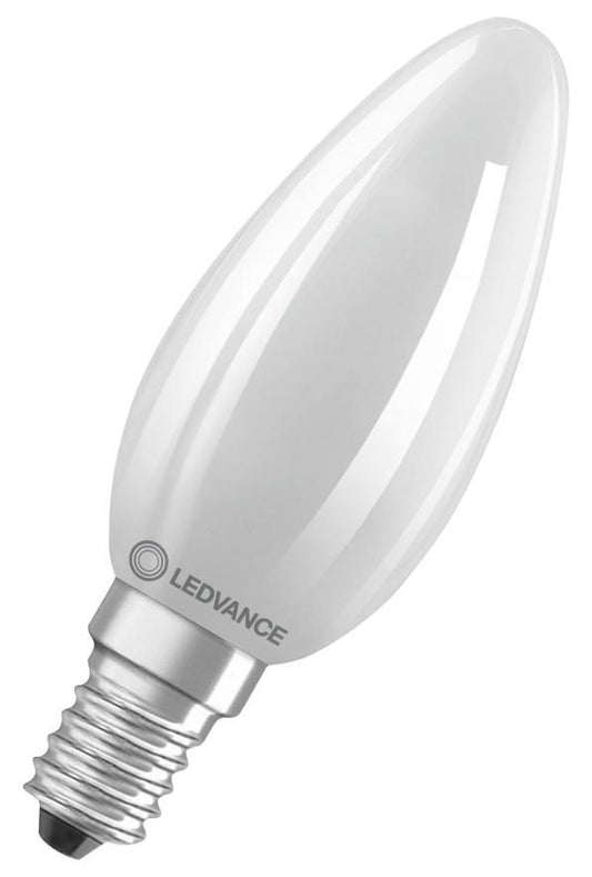 4.2W LED Frosted Candle Bulb, E14, 2700K, 470lm, Dimmable - 4099854065613