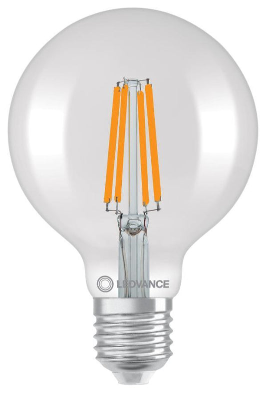 3.8W LED Filament Globe Bulb, E27, 3000K, 806lm, Non-Dimmable - 4099854060250