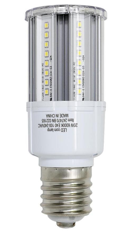 20W LED CORN LIGHT E40 6000K G8 - 247470