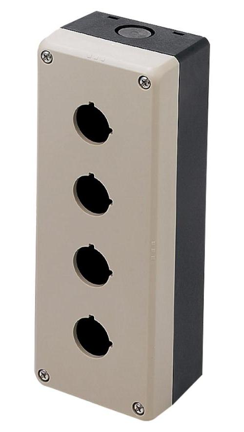 4 Hole Swtich Control Centre Enclosure, Polycarbonate, IP65, 200mm x 76mm x 59.7mm - FB3W-413Z