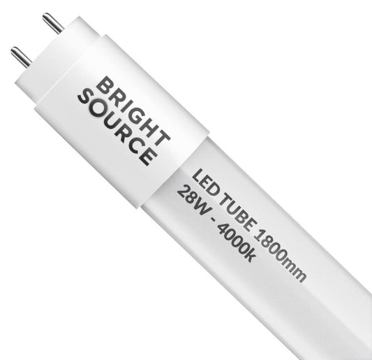 28W LED T8 Tube with LED Starter, G13, 4000K, 2800lm, 6ft - 237884