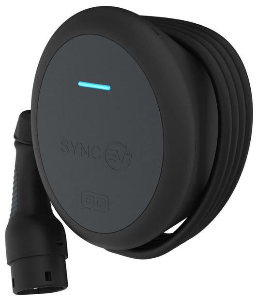 SyncEV Electric Vehicle Tethered Charger, LAN/WiFi, 7.4kW, 32A, IP55 - EVWC2T7G-01