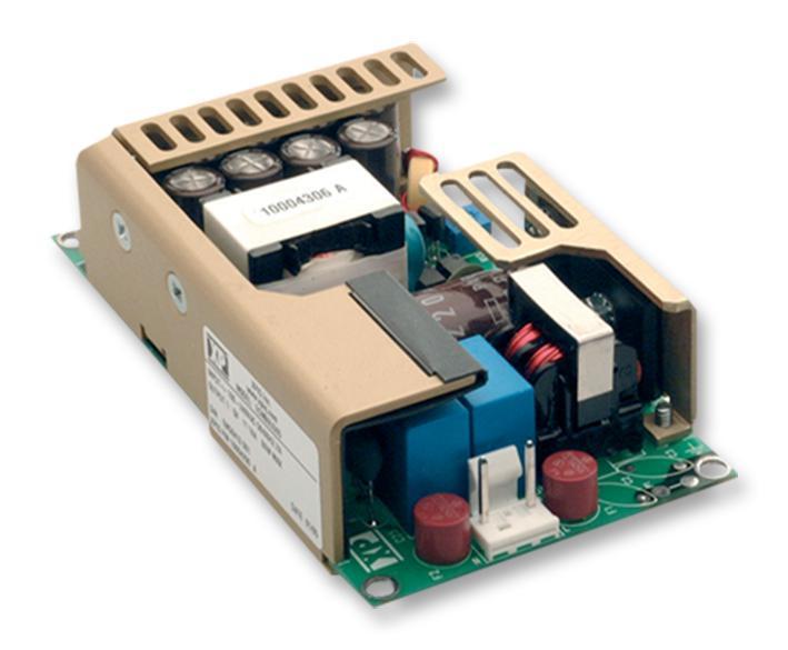 AC/DC Open Frame Power Supply, Medical Approved, 18V, 5A, 90W - ECM100US18