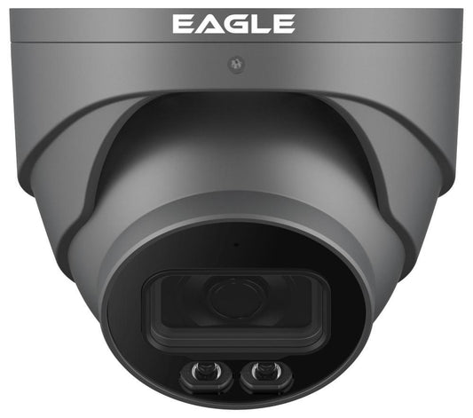 4MP AI Full-Colour Fixed Network Turret Camera, IP67 - Grey - EAGLE4C-IP-TUR2-FG