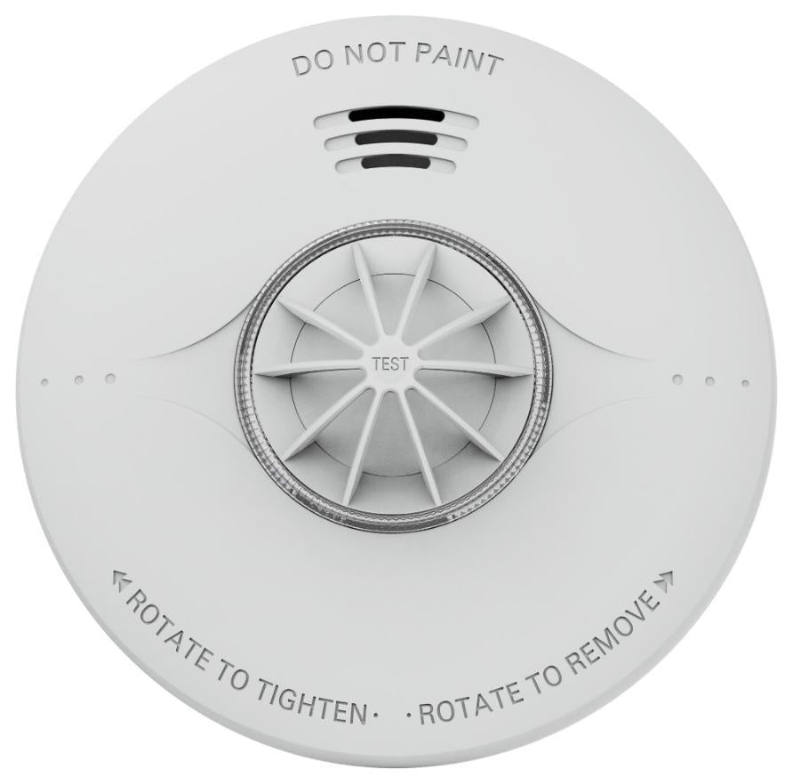 RF Interlinkable High Precision Heat Detector, 10Y Battery Powered - QFS-EL10-IWH-RF