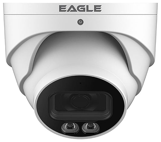 4MP AI Full-Colour Fixed Network Turret Camera, IP67 - White - EAGLE4C-IP-TUR2-FW