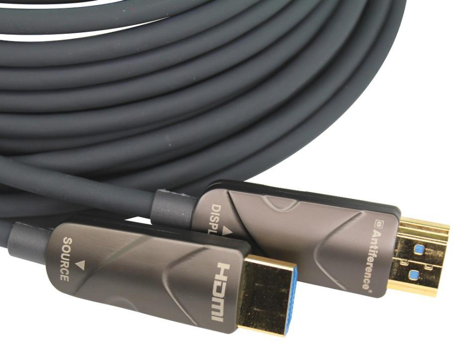 High Speed Fibre Optical 4K HDMI Lead with Ethernet, 15m - HDMIL15F