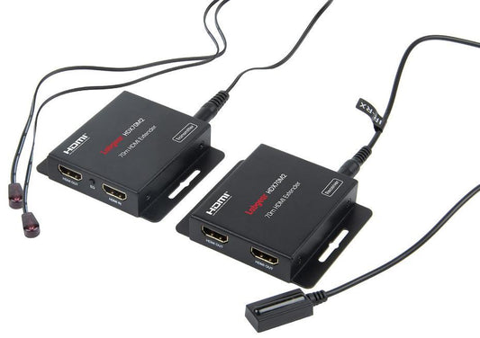 1080p Full HD HDMI over Cat5e/6/7 Extender Kit with Twin Outputs - HDX70M2