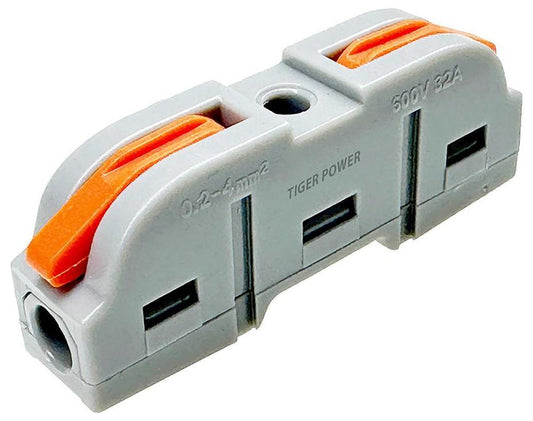 1 Way Quick Wire Connector Splitter, 32A, 250V AC - TGR-QC-1-1