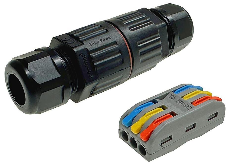 Waterproof Cable Joint Quick Connector, 3 Pole, IP68 - CON-WP-IP68-3P-QC