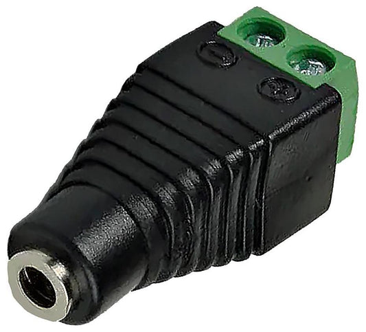 1.35mm x 3.5mm DC Power Socket Connector to 2x Screw Terminal Block Adaptor - TGR-135-SKT