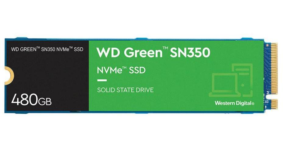 WD Green SN350 NVMe M.2 2280 Solid State Drive, 480GB - WDS480G2G0C