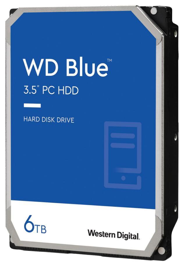 WD Blue 3.5" Internal HDD SATA 6GB/s - 6TB, 5640RPM - WD60EZAX