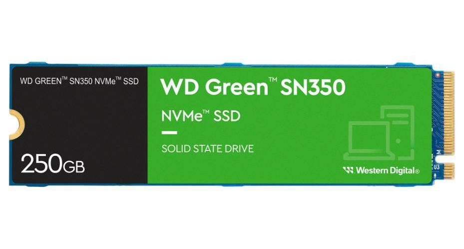 WD Green SN350 NVMe M.2 2280 Solid State Drive, 250GB - WDS250G2G0C