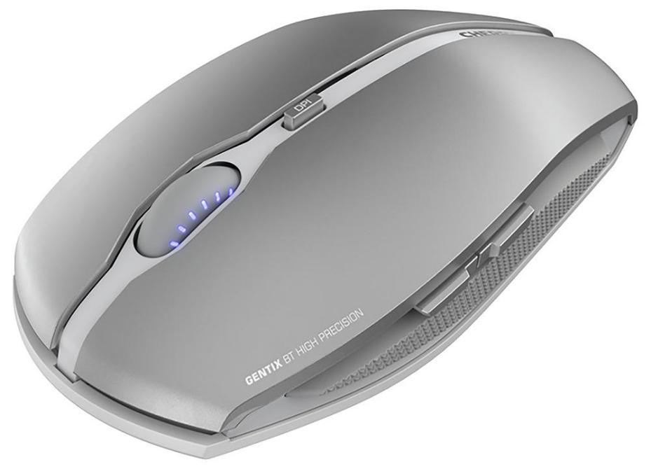 CHERRY GENTIX BT Wireless Bluetooth Mouse, Frosted Silver - JW-7500-20