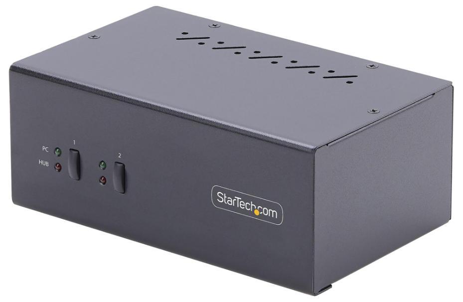 2 Port 4K 60Hz DisplayPort KVM Switch with Dual Display Support - P2DD46A2-KVM-SWITCH