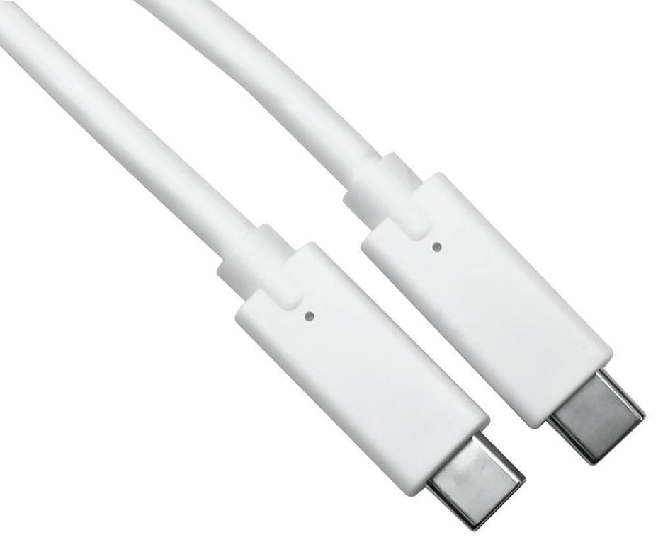 USB-C Plug to USB-C Plug USB 3.2 Gen 2 10Gbps Lead, 1.5m White - NLMOB-901-1H
