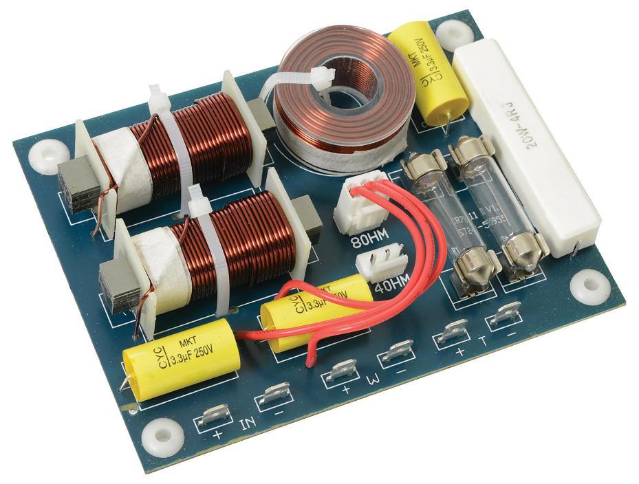 900.592UK - 2 Way Crossover, 8 Ohm, 200W, 3kHz - X48R3KH-200W