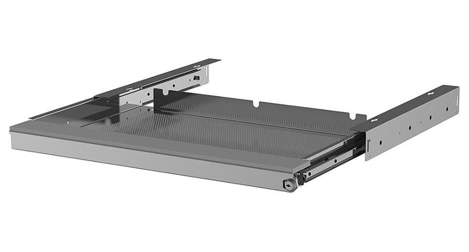 Large Lockable Vented 17" Laptop Drawer, Sliver - EX-6171S