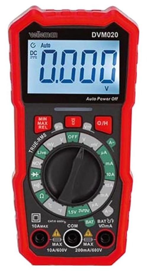 Digital Multimeter, 600V AC/DC - DVM020