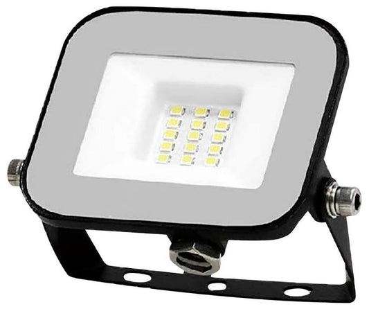 10W LED Floodlight, 6500K, 735lm, Non-Dimmable, Black - 10010