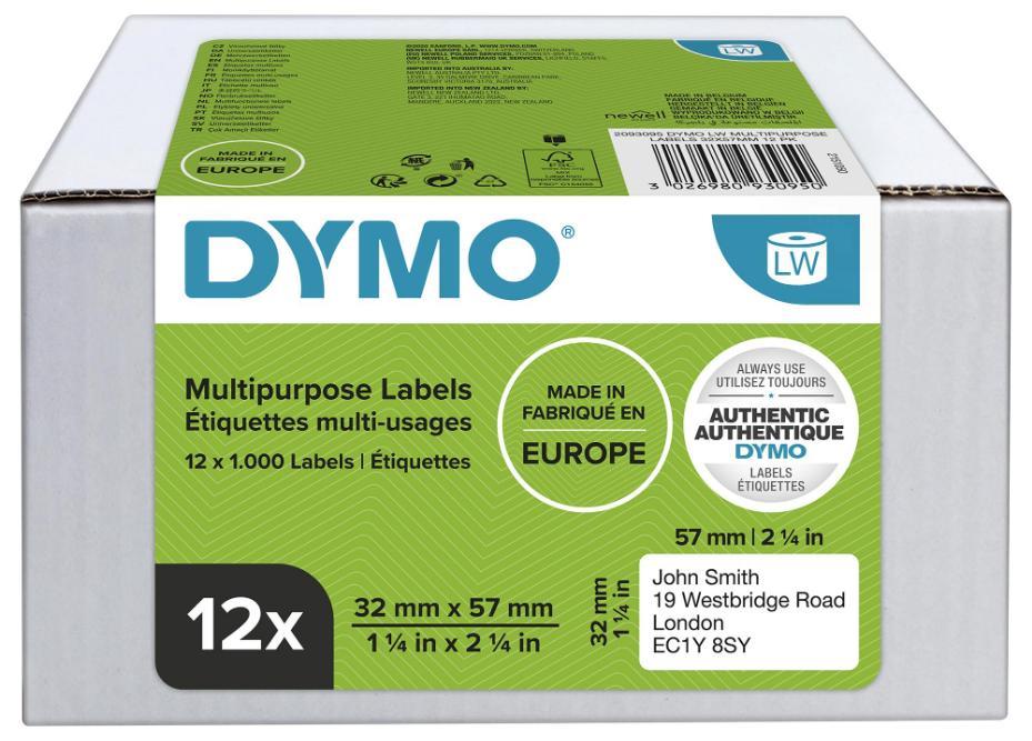 Multi-Purpose Labels 32 x 57mm, 12x 1000 - 11354 12 PACK