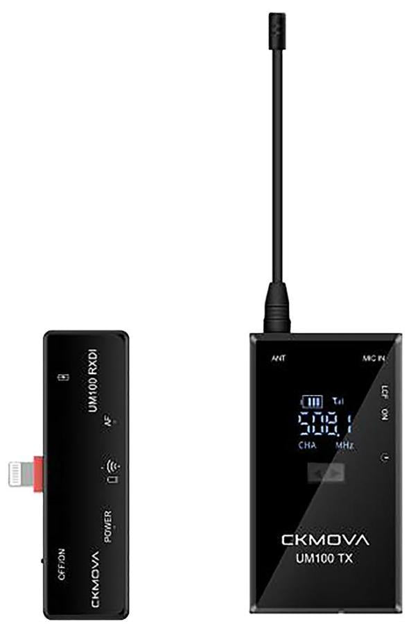 UHF Wireless Microphone Kit with 1x Transmitter and 1x Lightning Receiver - UM100 KIT5