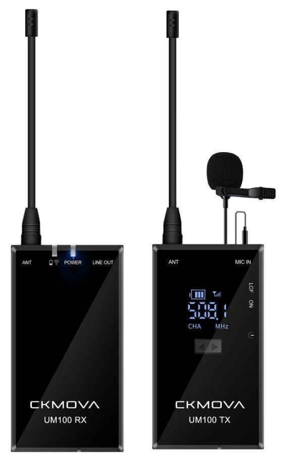 UHF Wireless Microphone Kit with 1x Transmitter and 1x Receiver - UM100 KIT1