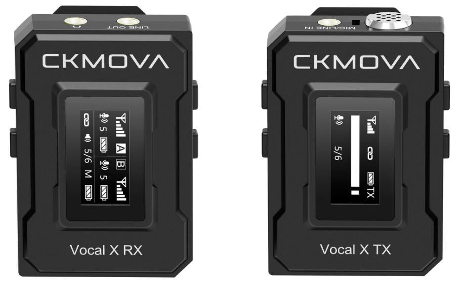 Ultra Compact 2.4GHz Dual Channel Wireless Microphone Kit, 1x Transmitter and 1x Receiver - VOCAL X V1