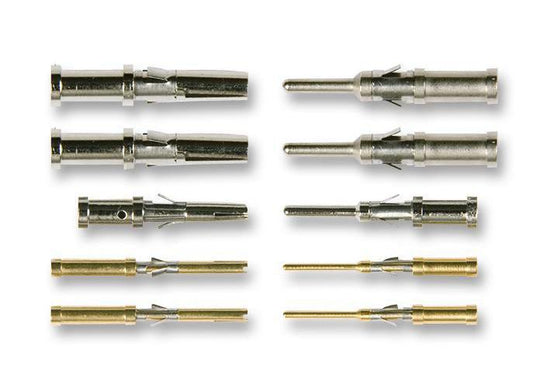16 / 22 Pole Crimp Solder Pin Socket Contacts for 6000 Buccaneer Series, Pack of 10 - SA3542/S