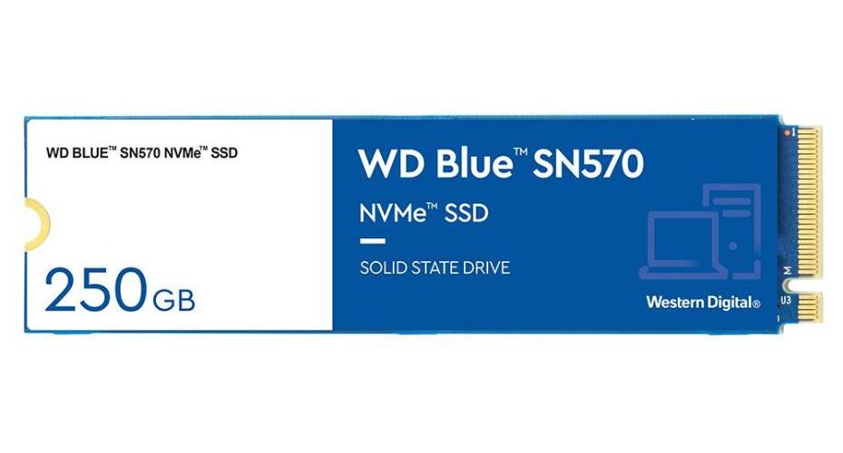 WD Blue SN570 NVMe M.2 2280 Solid State Drive, 250GB - WDS250G3B0C